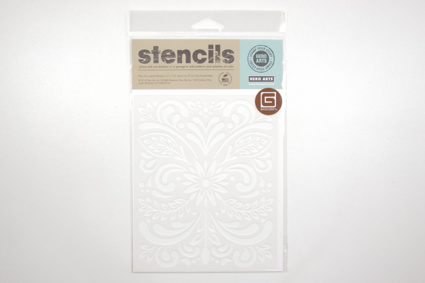 Stencil-Hero Arts-leaf and flourish-art