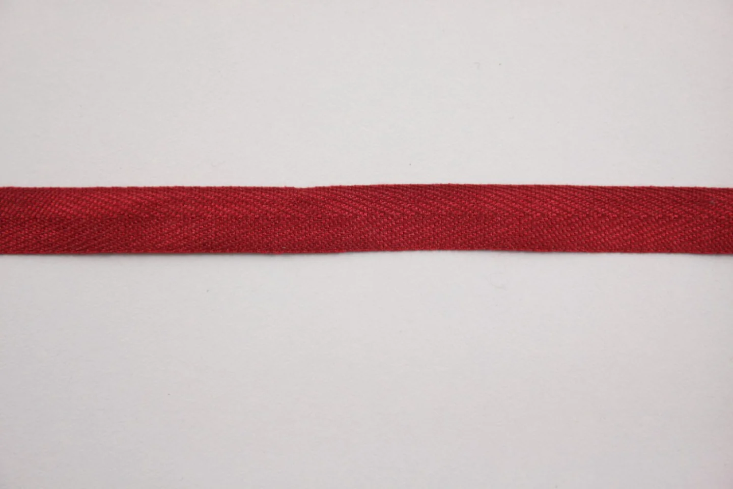 Rood keperband-effen-11mm-katoen.