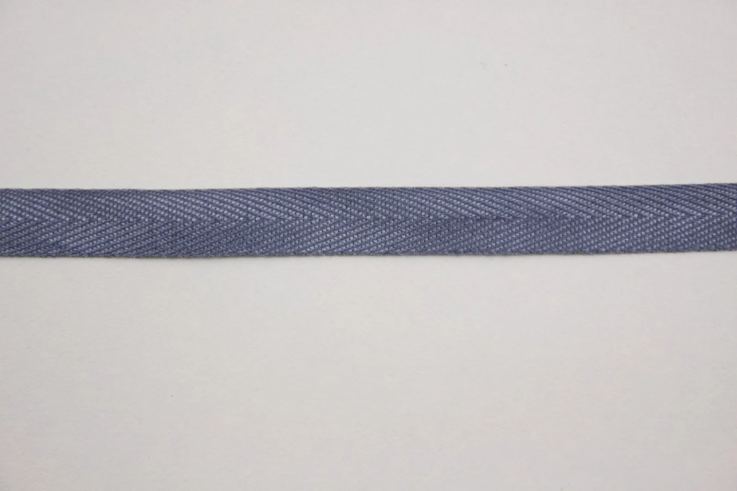 Oudblauw keperband-effen-11mm-katoen.