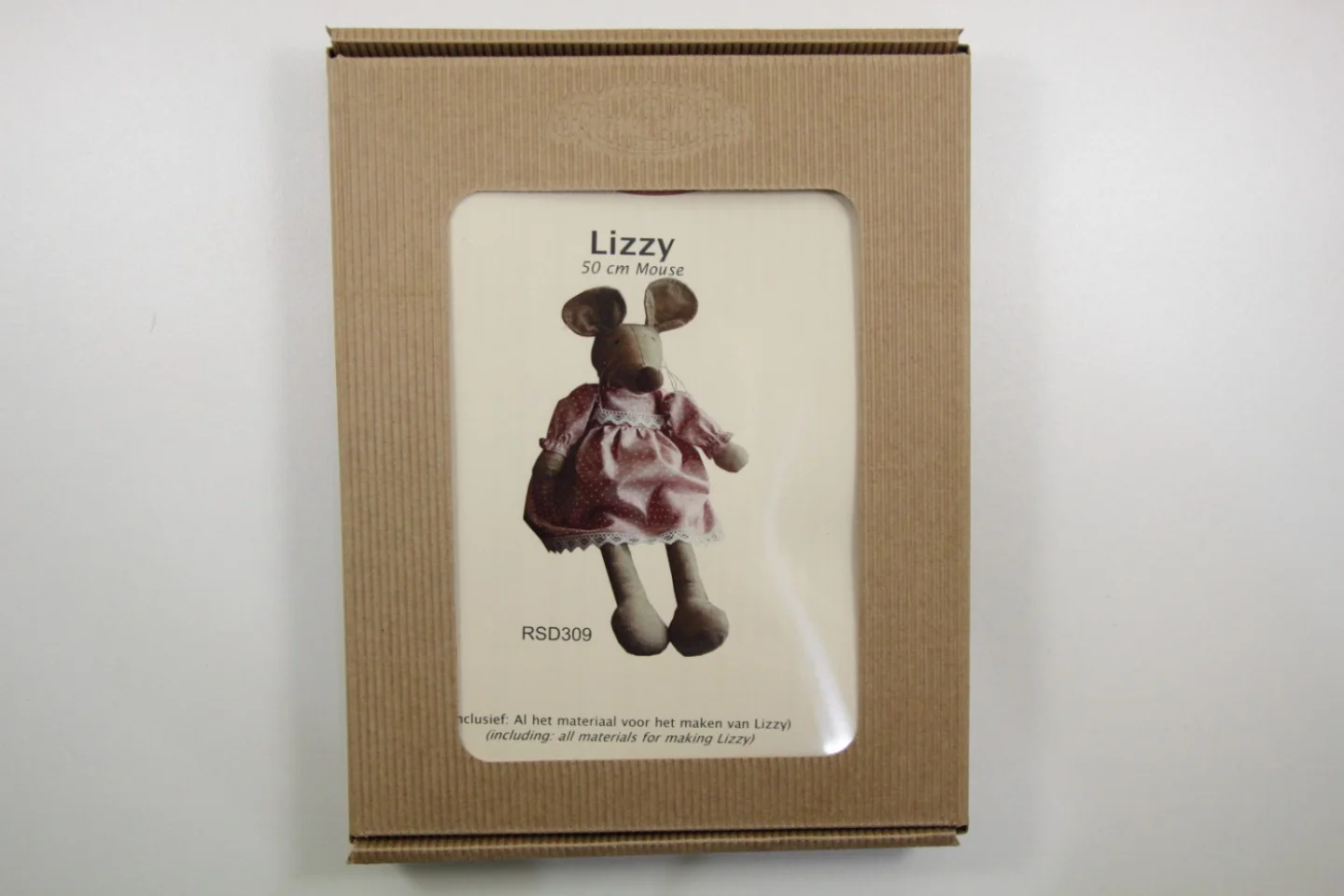Pakketje-Lizzy-meisjesmuis Lizzy-50 cm g.