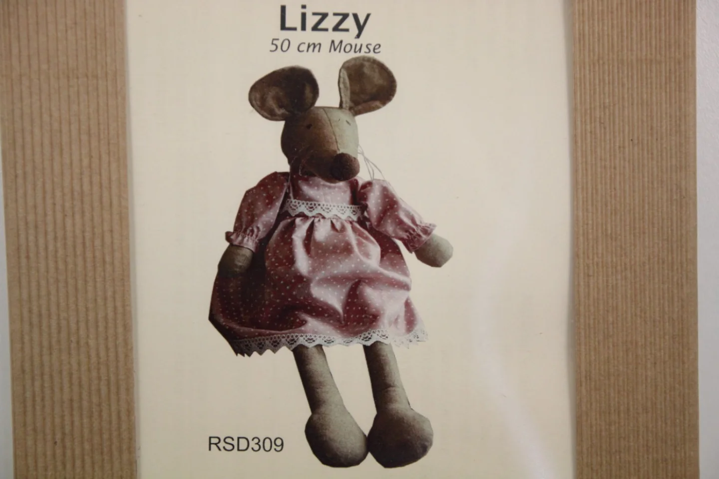 Pakketje-Lizzy-meisjesmuis Lizzy-50 cm g.