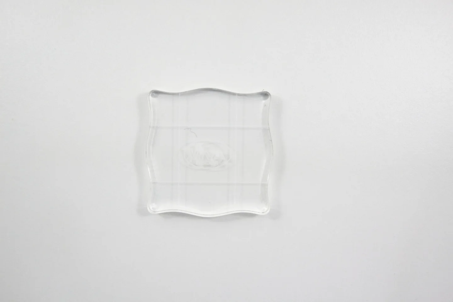 Acrylblok-doorzichtig stempelblok-7x7 cm.