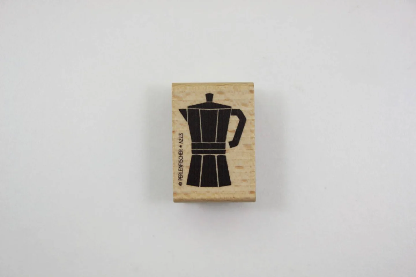 stempel hout koffiepot caffetiere coffee.
