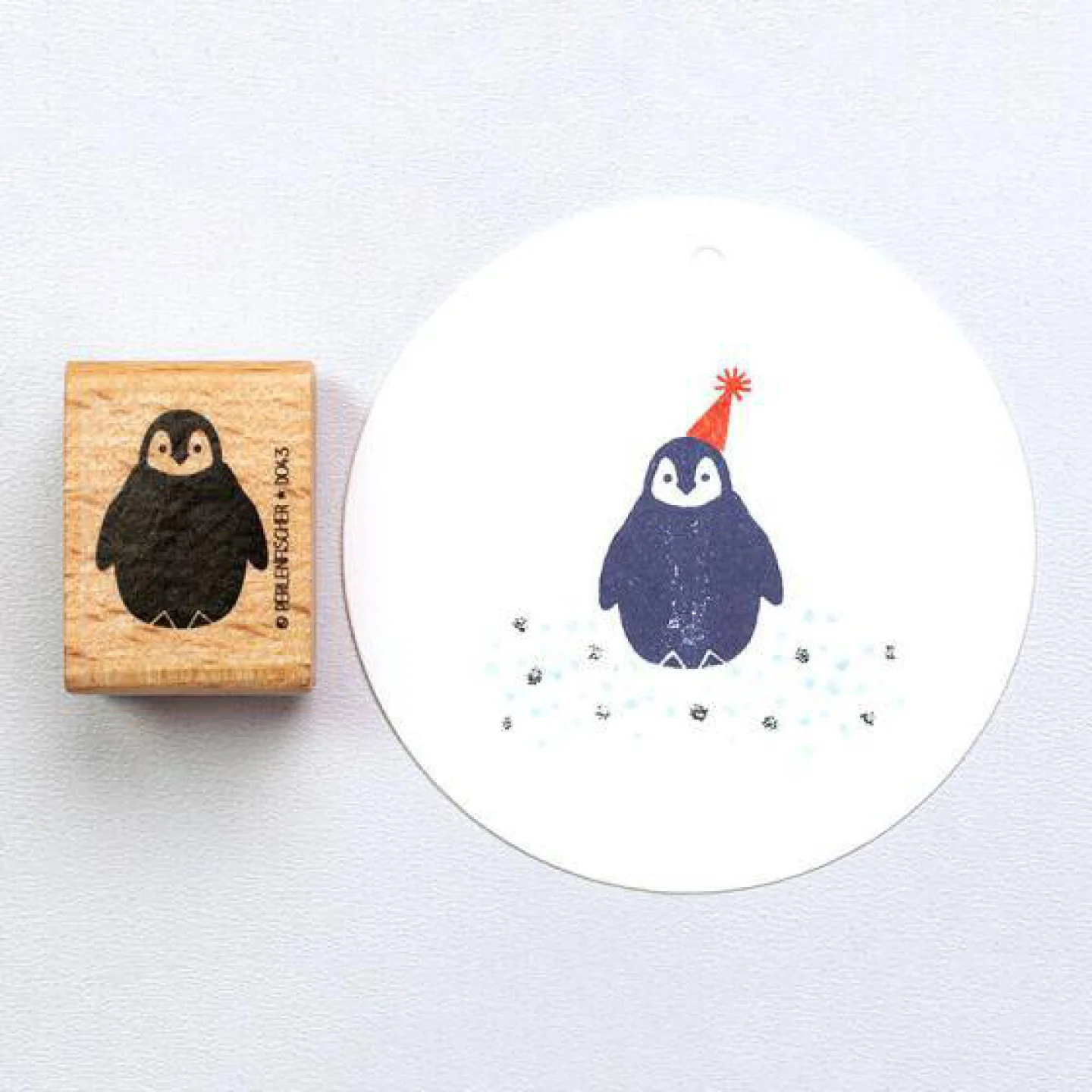 stempel- houten stempel- baby pinguin-di.